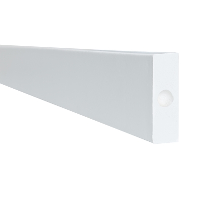 MORION Prallschutz, Rechteck, Flächenschutz 60/20 mm, einfarbig weiß, selbstklebend, Länge: 1000 mm