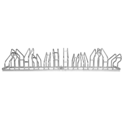CITY-Fahrradständer CLASSIC zweiseitig, 12 Einstellplätze, B 2100 x T 700 x H 400 mm, zweiseitiges Einstellen, verzinkt, inklusive Montagematerial (unmontiert)