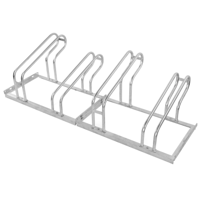 CITY-Fahrradständer CLASSIC einseitig, 4 Einstellplätze, B 1400 x T 535 x H 405 mm, einseitiges Einstellen, verzinkt, inklusive Montagematerial (unmontiert)