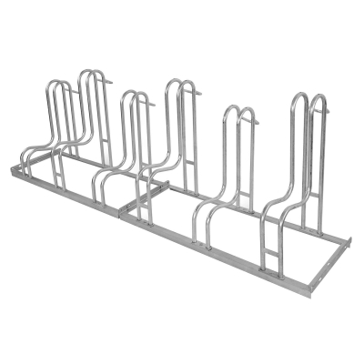 CITY-Fahrradständer HELIOS, 6 Einstellplätze, B 2100 x T 385 x H 710 mm, einseitiges Einstellen, feuerverzinkt, inklusive Montagematerial (unmontiert)
