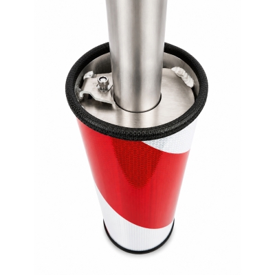 GAMMA Warnsäule, Ø160mm, Höhe 500mm, 626-10 - rechtsweisend, Reflexfolie RA2