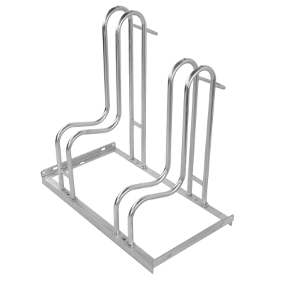 CITY-Fahrradständer HELIOS, 2 Einstellplätze, B 700 x T 385 x H 710 mm, einseitiges Einstellen, feuerverzinkt, inklusive Montagematerial (unmontiert)