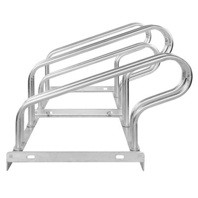 CITY-Fahrradständer CLASSIC einseitig, 4 Einstellplätze, B 1400 x T 535 x H 405 mm, einseitiges Einstellen, verzinkt, inklusive Montagematerial (unmontiert)