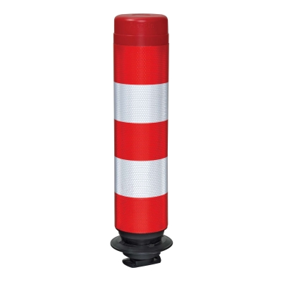 Leitzylinder FlexPin 46-TL, voll retroreflektierend, rot/weiß, D 100 mm, H 460 mm