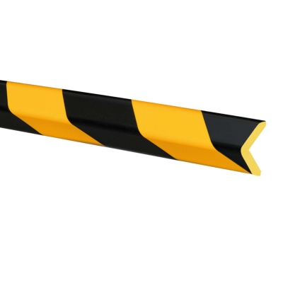 MORION Prallschutz, Winkel, Kantenschutz, 26/26 mm, gelb/schwarz, selbstklebend, Länge: 1000 mm