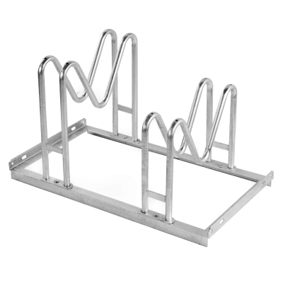 CITY-Fahrradständer MAGNIS, 2 Einstellplätze, B 700 x T 380 x H 410 mm, ein- oder zweiseitiges Einstellen, feuerverzinkt, inklusive Montagematerial (unmontiert)