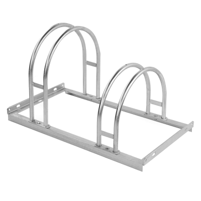 CITY-Fahrradständer LUNA, 2 Einstellplätze, B 700 x T 385 x H 410 mm, ein- oder zweiseitiges Einstellen, verzinkt, inklusive Montagematerial (unmontiert)