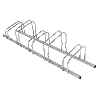 CITY-Fahrradständer MULTI-FLEX, 5 Einstellplätze, B 1820 x T 370 x H 360 mm, beidseitiges Einstellen, galvanisch verzinkt, inklusive Montagematerial (unmontiert)