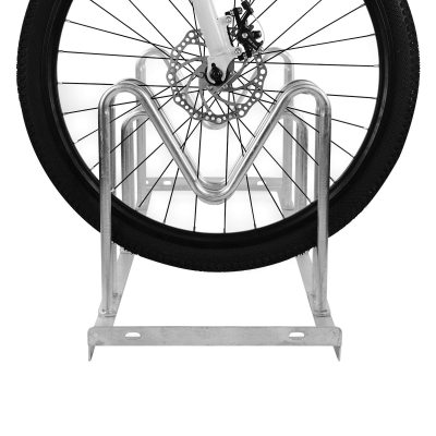 CITY-Fahrradständer MAGNIS, 3 Einstellplätze, B 1050 x T 380 x H 410 mm, ein- oder zweiseitiges Einstellen, feuerverzinkt, inklusive Montagematerial (unmontiert)