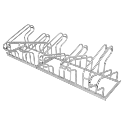 CITY-Fahrradständer CLASSIC zweiseitig, 10 Einstellplätze, B 1750 x T 700 x H 400 mm, zweiseitiges Einstellen, verzinkt, inklusive Montagematerial (unmontiert)