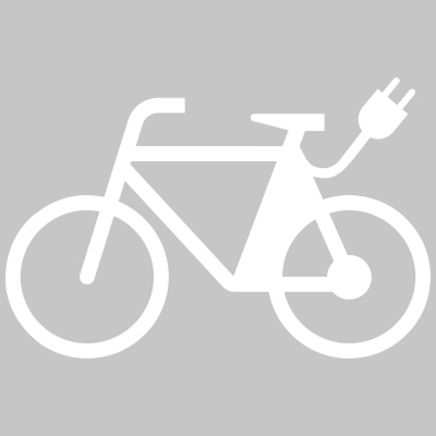 PROline-thermo Markierungsfolie, Symbol 'E-Bike mit Stecker', 530 x 800 mm, weiß