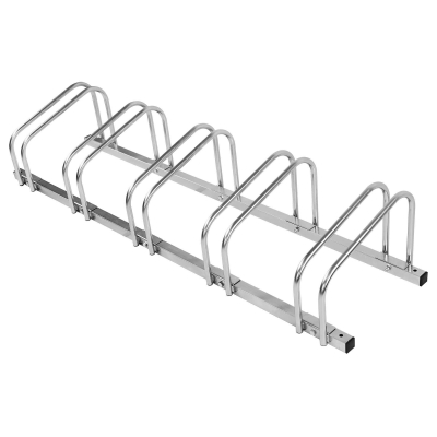 CITY-Fahrradständer BASIC, 5 Einstellplätze, B 1380 x T 370 x H 260 mm, einseitiges Einstellen, galvanisch verzinkt, inklusive Montagematerial (unmontiert)