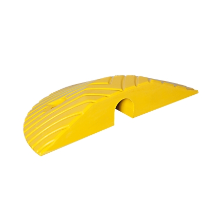 TOPSTOP-10 Fahrbahnschwelle, Abschlußelement, gelb, 405/210/70 mm (L/B/H)