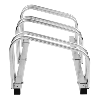 CITY-Fahrradständer BASIC, 3 Einstellplätze, B 780 x T 370 x H 260 mm, einseitiges Einstellen, galvanisch verzinkt, inklusive Montagematerial (unmontiert)