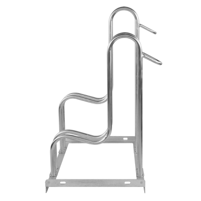 CITY-Fahrradständer HELIOS, 2 Einstellplätze, B 700 x T 385 x H 710 mm, einseitiges Einstellen, feuerverzinkt, inklusive Montagematerial (unmontiert)