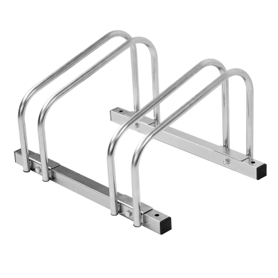 CITY-Fahrradständer BASIC, 2 Einstellplätze, B 480 x T 370 x H 260 mm, einseitiges Einstellen, galvanisch verzinkt, inklusive Montagematerial (unmontiert)