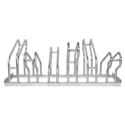 CITY-Fahrradständer CLASSIC zweiseitig, 6 Einstellplätze, B 1050 x T 700 x H 400 mm, zweiseitiges Einstellen, verzinkt, inklusive Montagematerial (unmontiert)