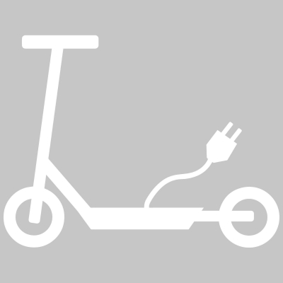 PROline-thermo Markierungsfolie, Symbol 'E-Scooter mit Stecker', 390 x 500 mm, weiß