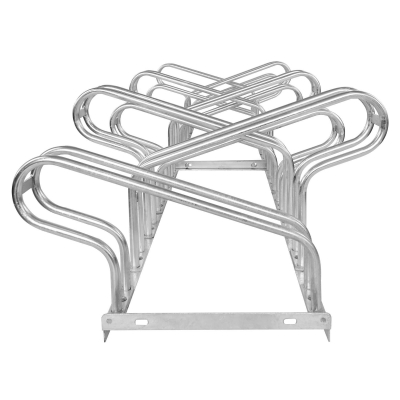 CITY-Fahrradständer CLASSIC zweiseitig, 12 Einstellplätze, B 2100 x T 700 x H 400 mm, zweiseitiges Einstellen, verzinkt, inklusive Montagematerial (unmontiert)