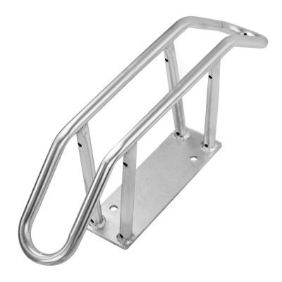 CITY-Fahrradständer Wandparker gerade, bis 68 mm Reifenbreite, 1 Platz, B 250 x T 210 x H 540 mm, einseitiges Einstellen, Stahl, feuerverzinkt, stabile Schweißkonstruktion