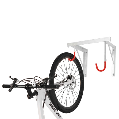 CITY-Wandhalter CIELO, 2 Plätze, B 350 x T 350 X L 500 mm, feuerverzinkt, inklusive Montagematerial (unmontiert)