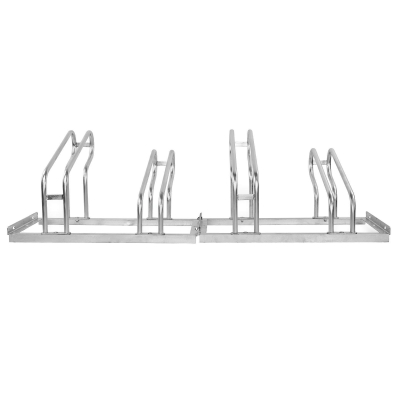 CITY-Fahrradständer CLASSIC einseitig, 4 Einstellplätze, B 1400 x T 535 x H 405 mm, einseitiges Einstellen, verzinkt, inklusive Montagematerial (unmontiert)