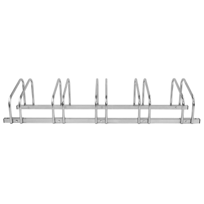 CITY-Fahrradständer BASIC, 5 Einstellplätze, B 1380 x T 370 x H 260 mm, einseitiges Einstellen, galvanisch verzinkt, inklusive Montagematerial (unmontiert)