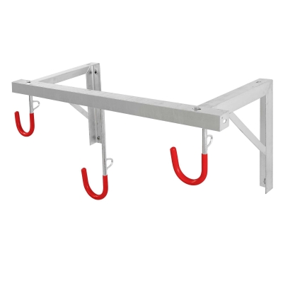 CITY-Wandhalter CIELO, 3 Plätze, B 350 x T 350 x L 850 mm, feuerverzinkt, inklusive Montagematerial (unmontiert)