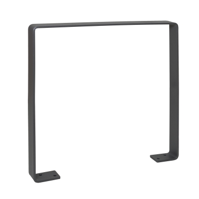 CITY-Anlehnbügel GILA, feuerverzinkt und beschichtet, aus gebogenem Flachstahl, H 800 x B 800 x T 70 mm, zum Aufdübeln
