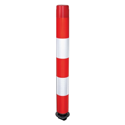 Leitzylinder FlexPin 100-TL, voll retroreflektierend, rot/weiß, D 100 mm, H 1000 mm