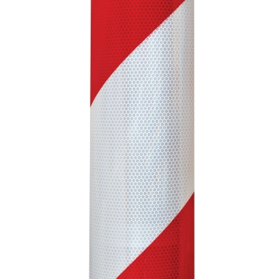 GAMMA Warnsäule, Ø160mm, Höhe 500mm, 626-10 - rechtsweisend, Reflexfolie RA2