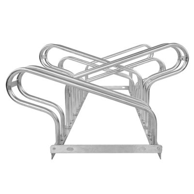 CITY-Fahrradständer CLASSIC zweiseitig, 6 Einstellplätze, B 1050 x T 700 x H 400 mm, zweiseitiges Einstellen, verzinkt, inklusive Montagematerial (unmontiert)