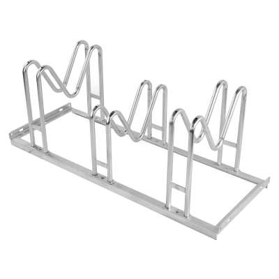 CITY-Fahrradständer MAGNIS, 3 Einstellplätze, B 1050 x T 380 x H 410 mm, ein- oder zweiseitiges Einstellen, feuerverzinkt, inklusive Montagematerial (unmontiert)