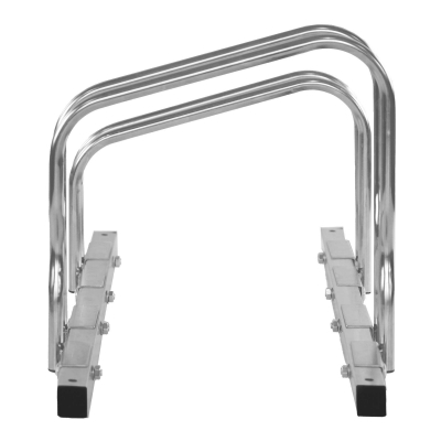 CITY-Fahrradständer MULTI-FLEX, 2 Einstellplätze, B 770 x T 370 x H 360 mm, beidseitiges Einstellen, galvanisch verzinkt, inklusive Montagematerial (unmontiert)