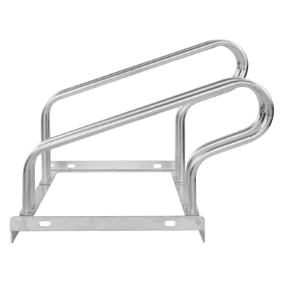 CITY-Fahrradständer CLASSIC einseitig, 2 Einstellplätze, B 700 x T 535 x H 405 mm, einseitiges Einstellen, verzinkt, inklusive Montagematerial (unmontiert)