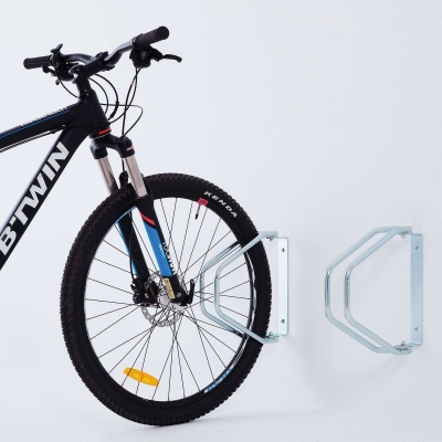 CITY-Fahrradständer Wandparker 180°, 1 Einstellplatz, B 330 x T 290 x H 310 mm, einseitiges Einstellen, galvanisch verzinkt, vormontiert