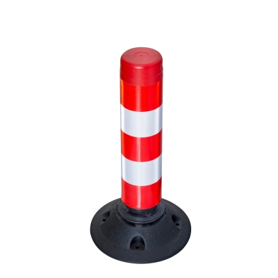 Leitzylinder FlexPin 46-TL, voll retroreflektierend, rot/weiß, D 100 mm, H 460 mm