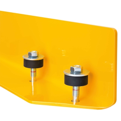 Durchsteckanker FLEX (M12/110), mit Gummipuffern (40 mm), Unterlegscheiben (M12 DIN 440) und Muttern, für Betonböden, 4er-Set