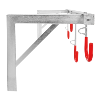 CITY-Wandhalter CIELO, 4 Plätze, B 350 x T 350 x L 1200 mm, feuerverzinkt, inklusive Montagematerial (unmontiert)