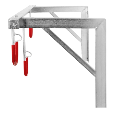 CITY-Wandhalter CIELO, 3 Plätze, B 350 x T 350 x L 850 mm, feuerverzinkt, inklusive Montagematerial (unmontiert)