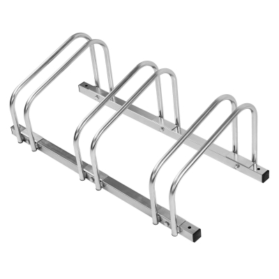 CITY-Fahrradständer BASIC, 3 Einstellplätze, B 780 x T 370 x H 260 mm, einseitiges Einstellen, galvanisch verzinkt, inklusive Montagematerial (unmontiert)