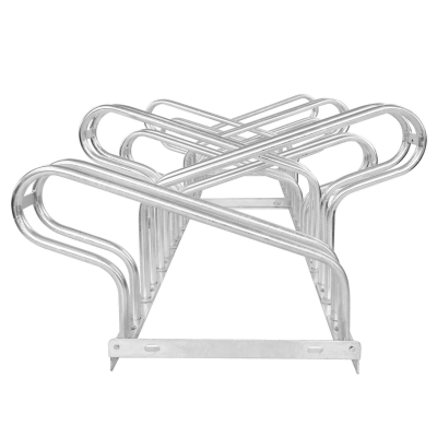 CITY-Fahrradständer CLASSIC zweiseitig, 10 Einstellplätze, B 1750 x T 700 x H 400 mm, zweiseitiges Einstellen, verzinkt, inklusive Montagematerial (unmontiert)