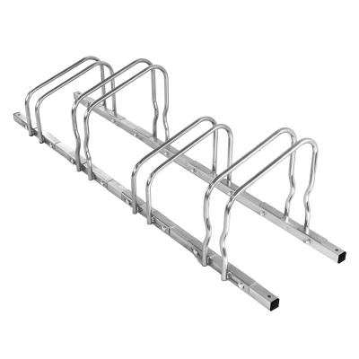 CITY-Fahrradständer MULTI-FLEX, 4 Einstellplätze, B 1470 x T 370 x H 360 mm, beidseitiges Einstellen, galvanisch verzinkt, inklusive Montagematerial (unmontiert)