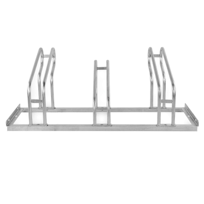 CITY-Fahrradständer CLASSIC einseitig, 3 Einstellplätze, B 1050 x T 535 x H 405 mm, einseitiges Einstellen, verzinkt, inklusive Montagematerial (unmontiert)